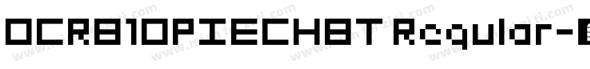 OCRB1OPIECHBT Regular字体转换